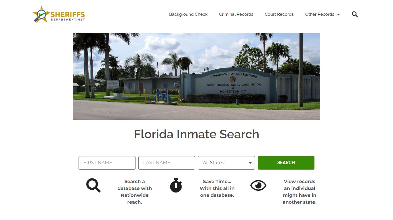 Florida Inmate Search: Lookup FDC Prison and County Jail Records.